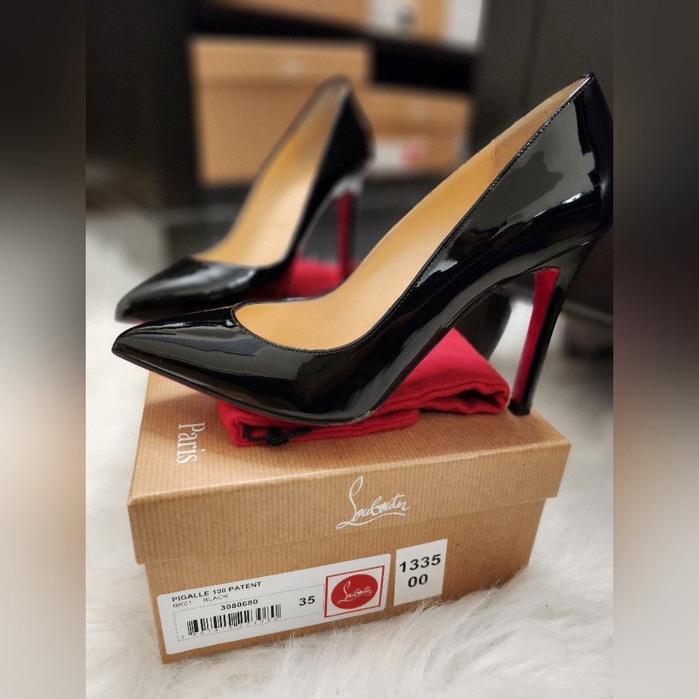 Christian Louboutin Pigalle Patent 100 Size 5